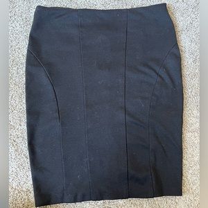 Black pencil skirt